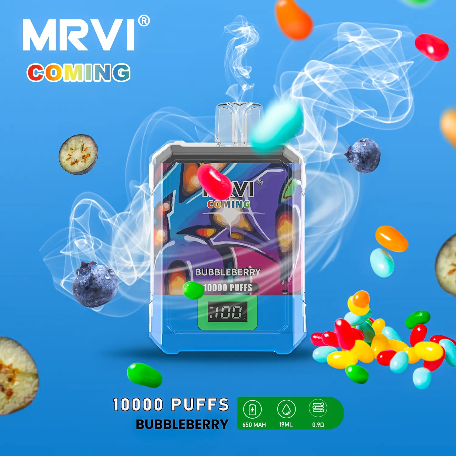 Top Selling MRVI COMING 10000 Puffs With Power Screen Display (7)5w6