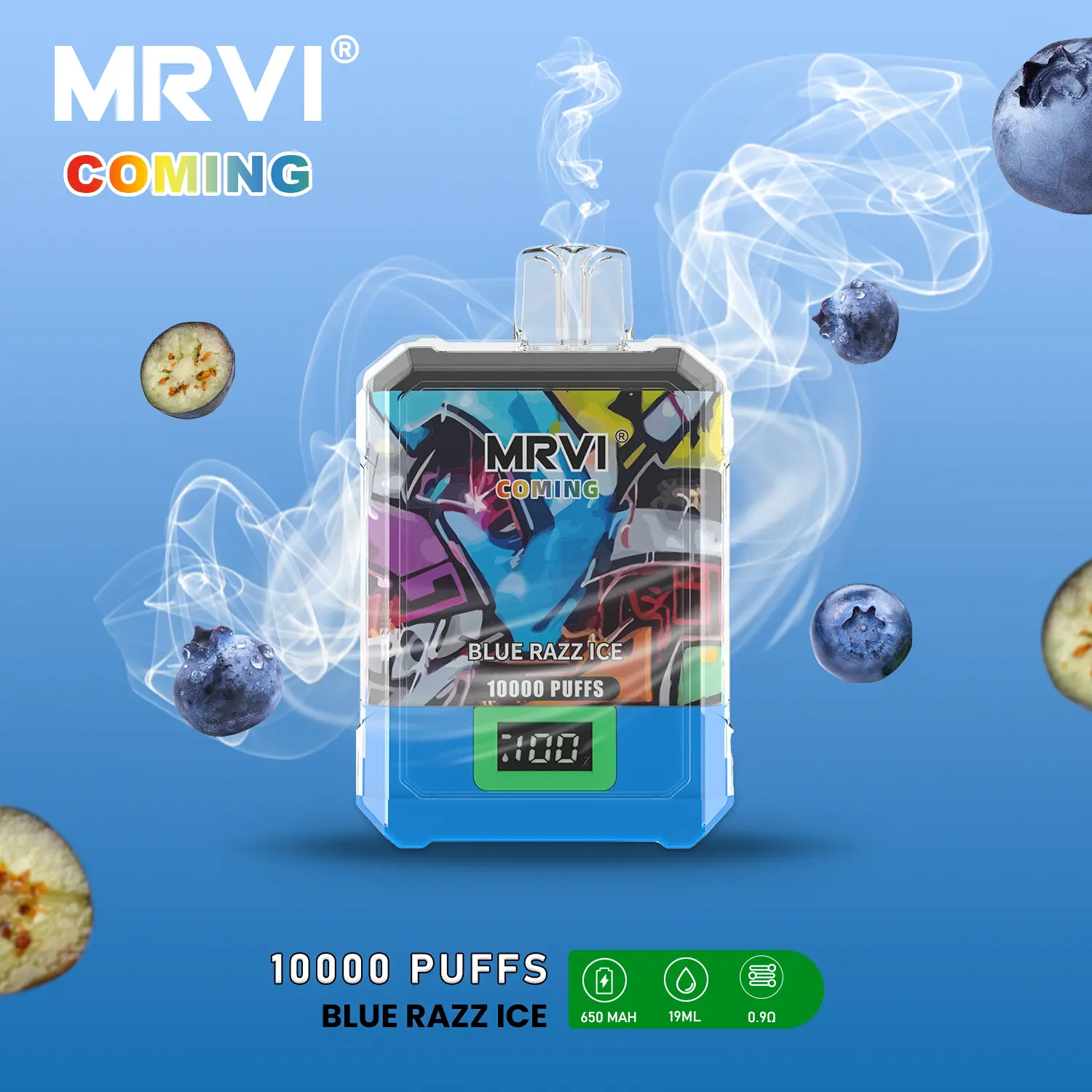 Top Selling MRVI COMING 10000 Puffs With Power Screen Display (5)95h