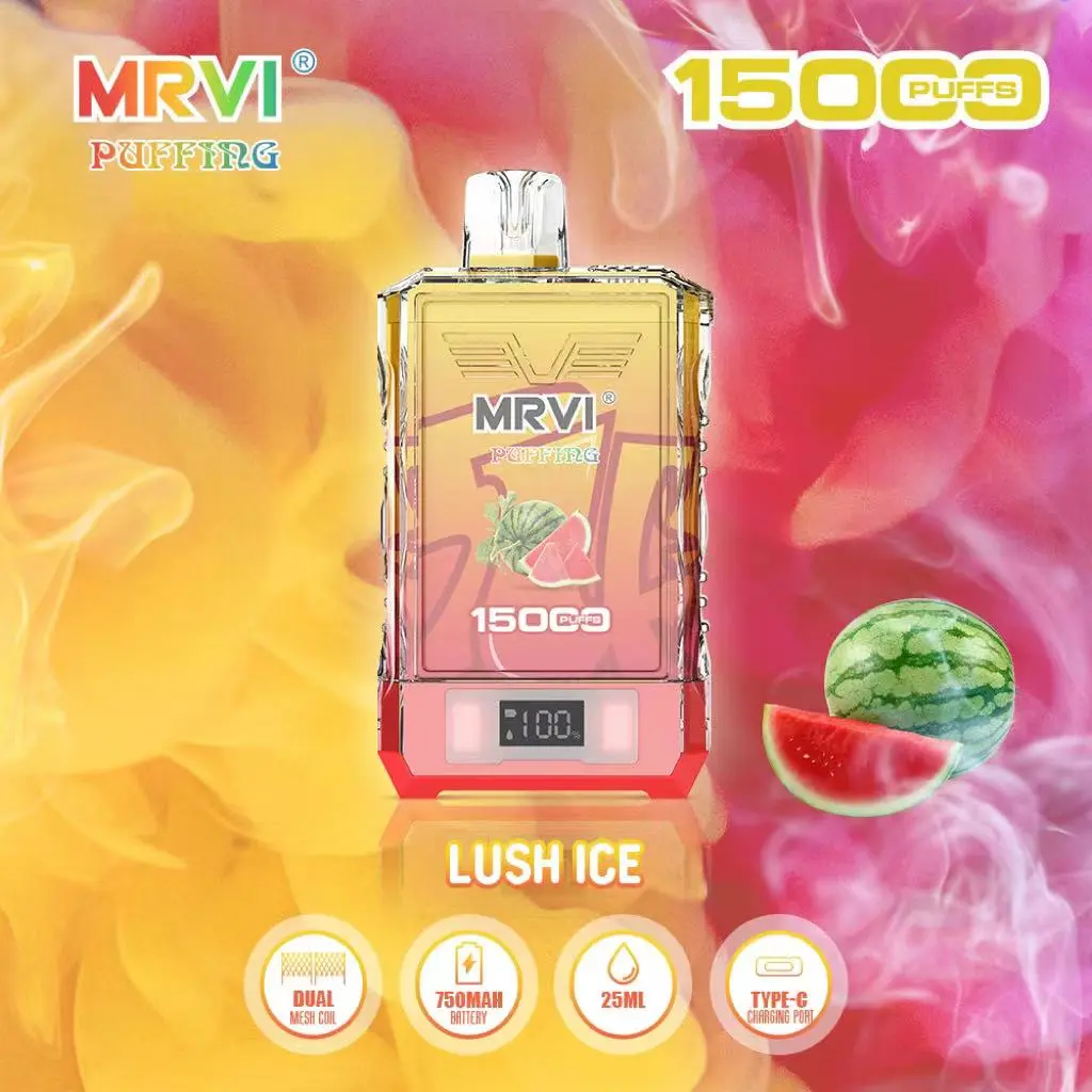 Power Screen Display MRVI PUFFING 15000 Puffs Disposable Vape With Lanyard  (8)yih
