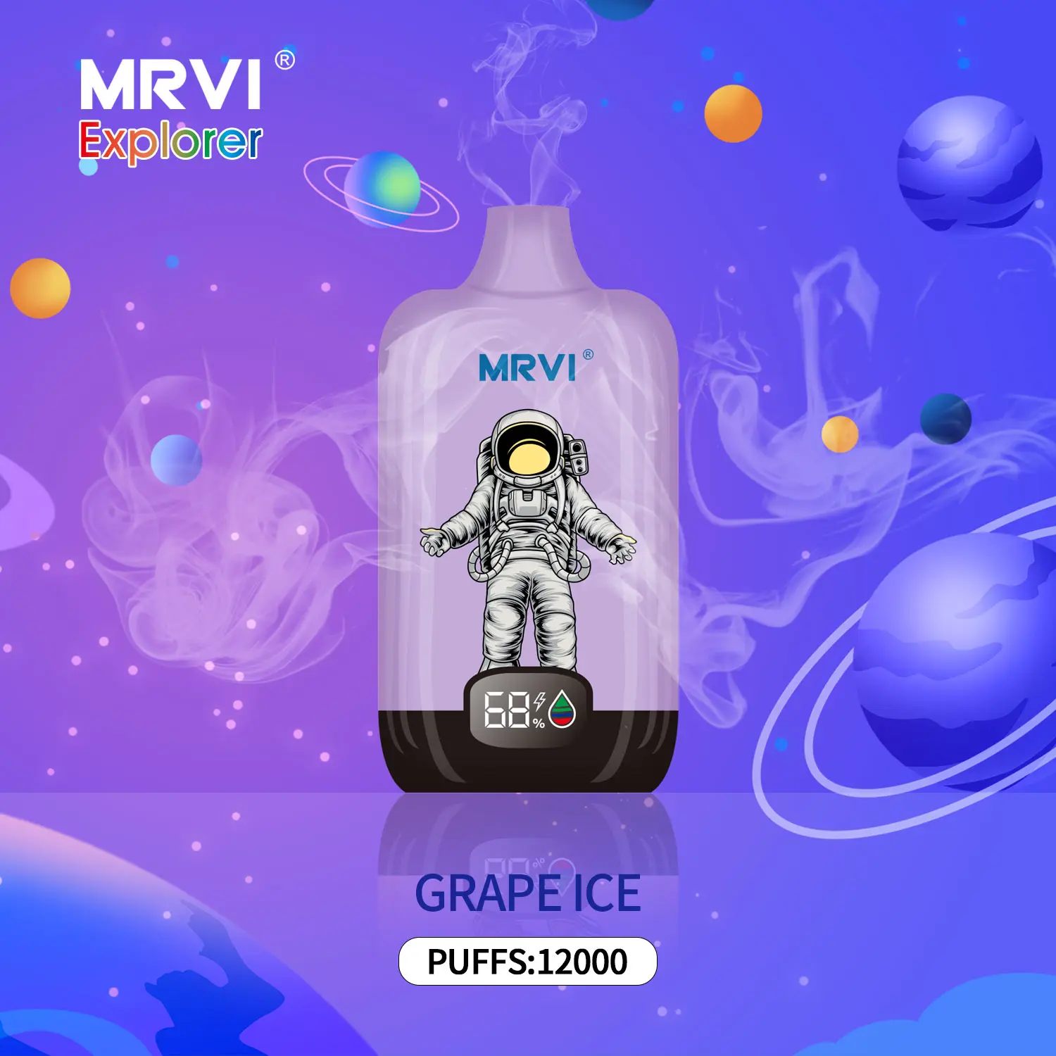 Mrvi Explorer 12000 puffs With Power Screen Display